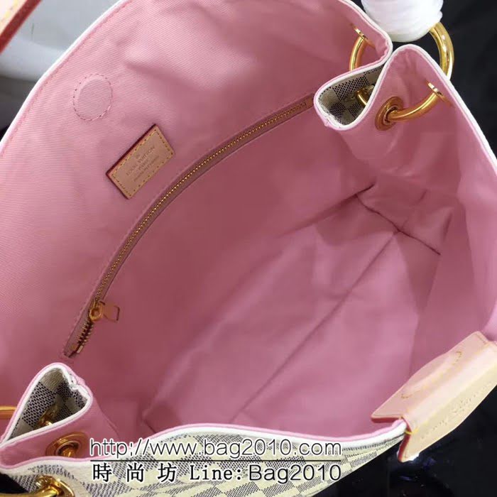路易威登LV頂級原單 M43701 白格原廠monogram帆布 購物包 YDH1368